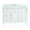 James Martin Vanities 48'' Single Vanity, Bright White w/ 3 CM Ethereal Noctis Quartz Top 424-V48-BW-3ENC - alternate 1